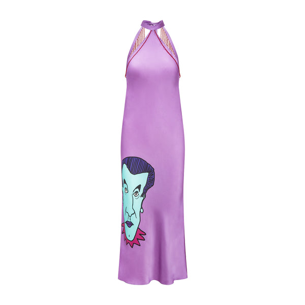 Daddy Vamp Silk Slip Dress