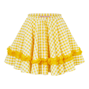 Gingham Mini Skirt