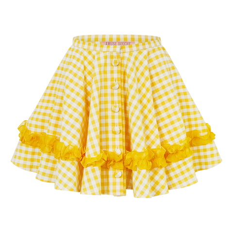 Gingham Mini Skirt