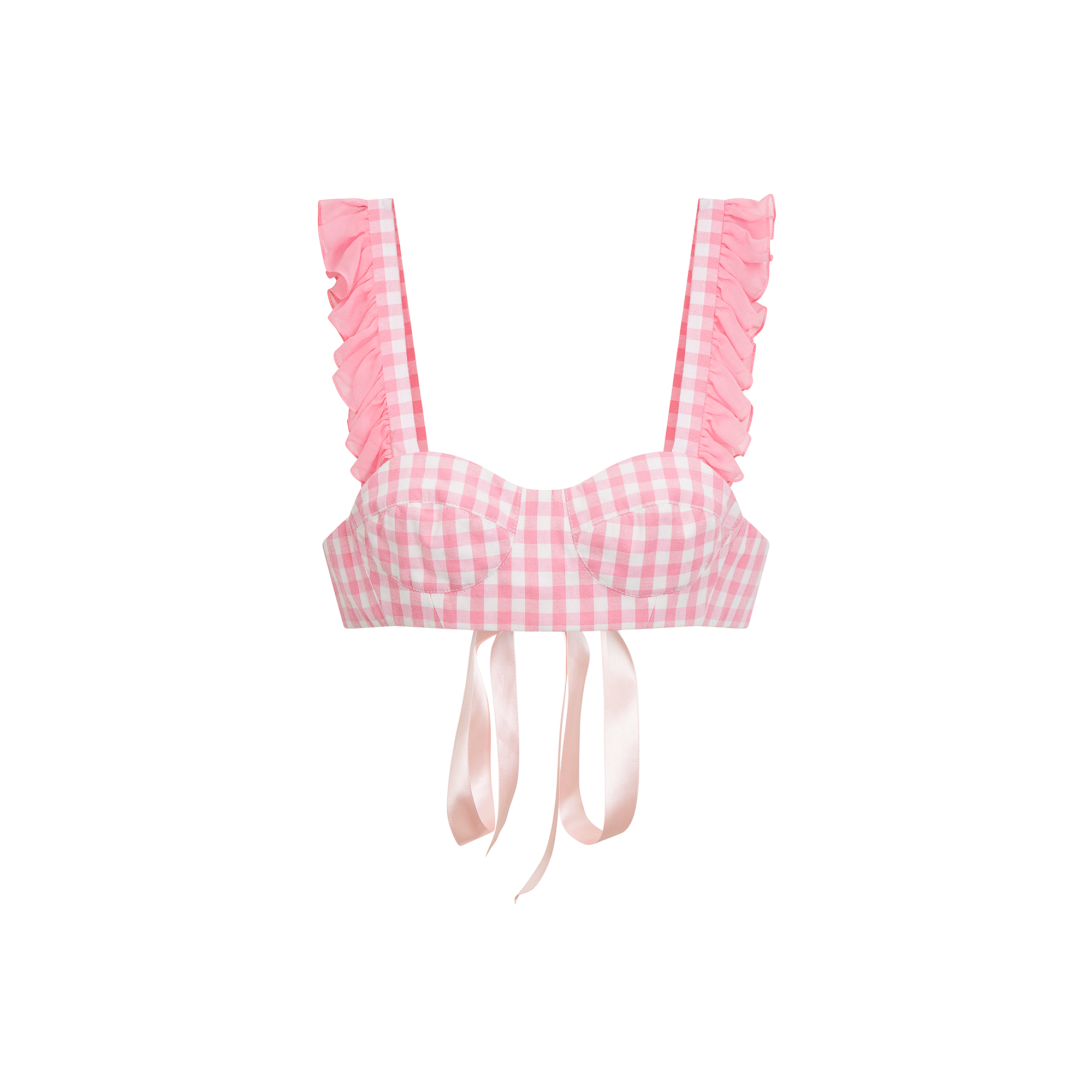 Gingham Bra Top