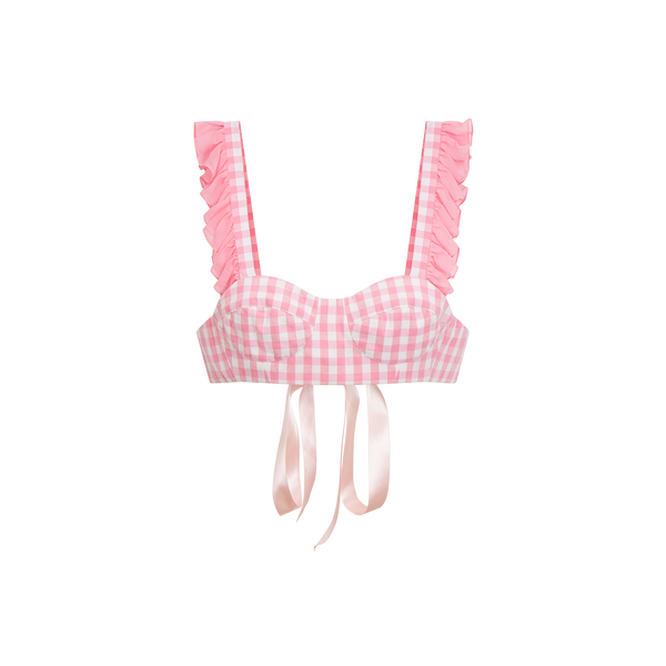 Gingham Bra Top