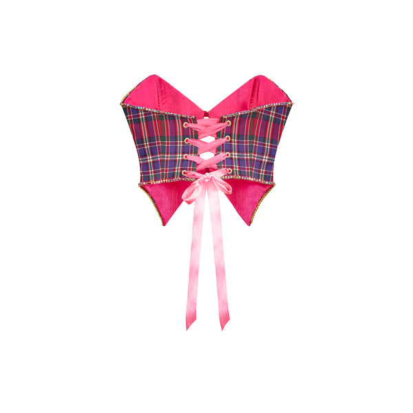 Baby Vamp Tartan Corset