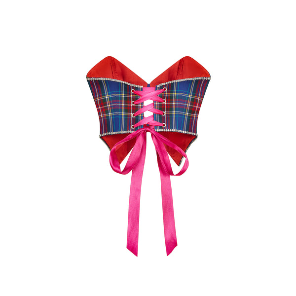 Baby Vamp Tartan Corset